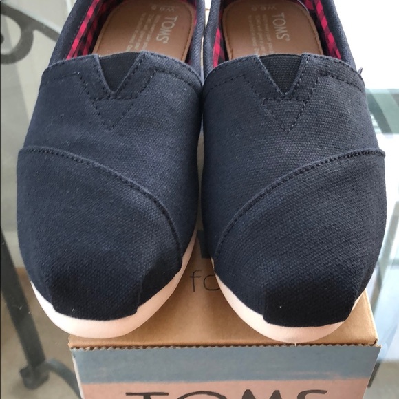 TOMS Black on Natural Canvas 6.5 - Picture 3 of 7